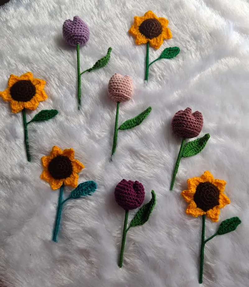 Crochet Fridge Magnets