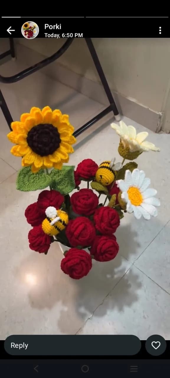 Flowers and plushies 