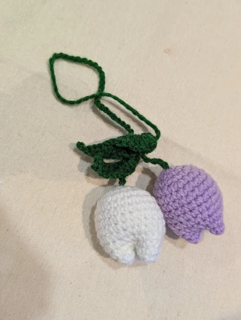 Tulip bag charm