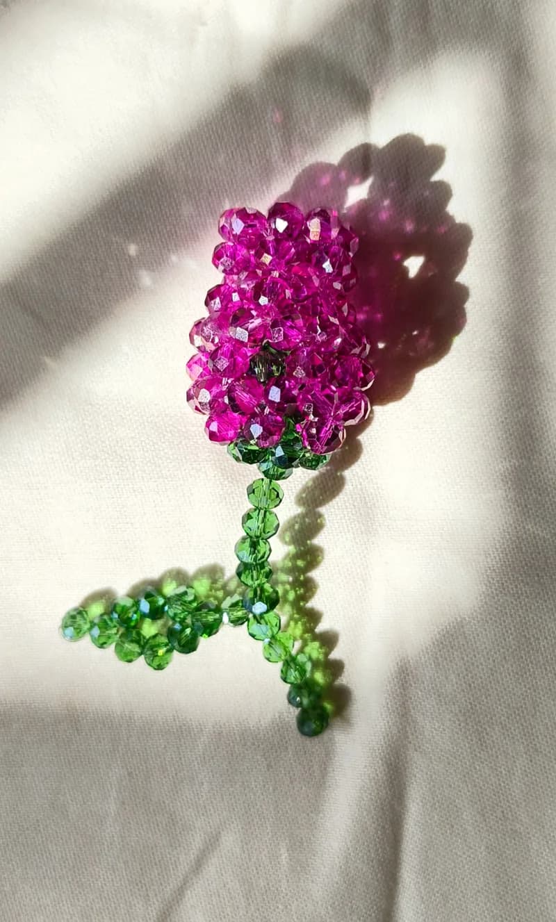 Crystal Beaded Tulips