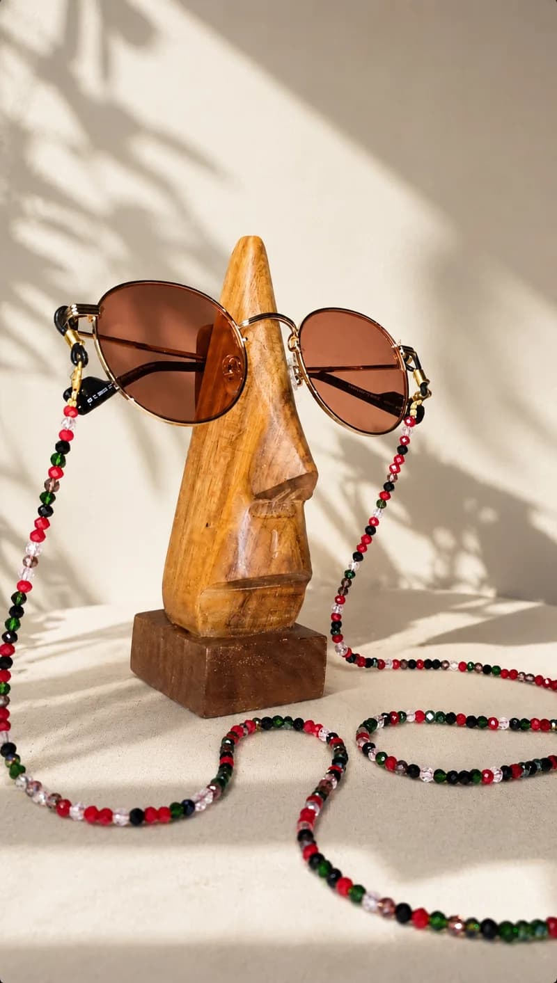 Crystal Beaded Specs Lanyard 