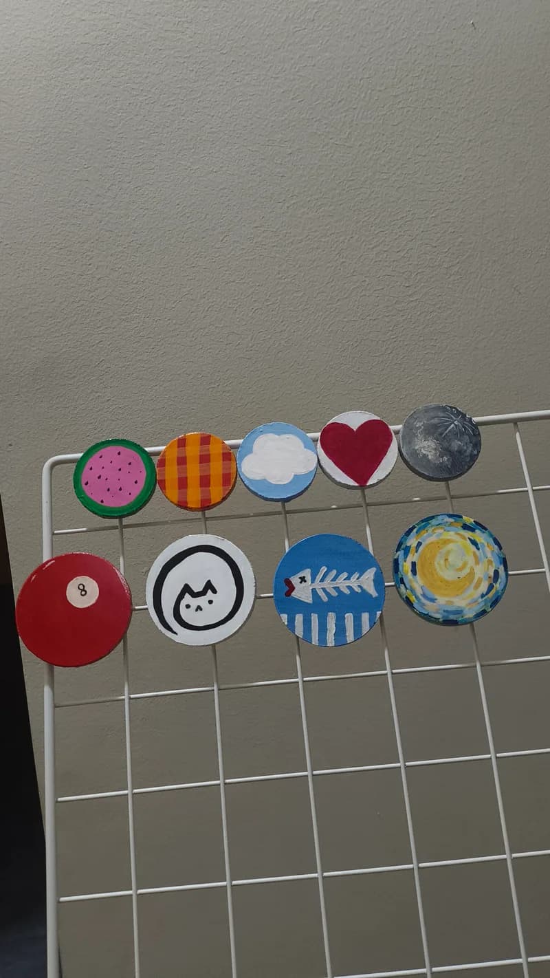 Hand-Painted Magnets